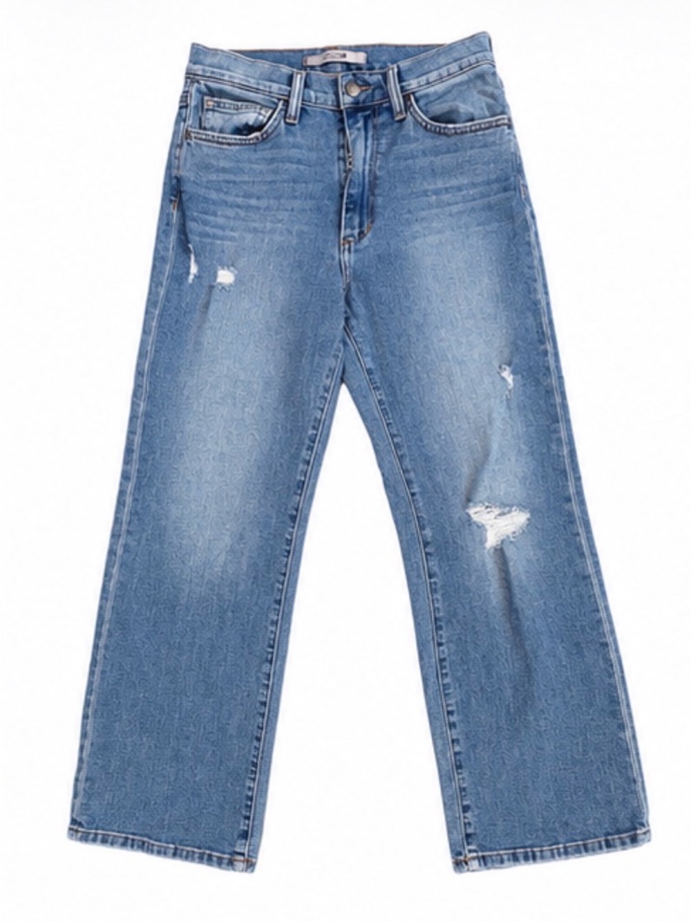 Joe’s Jeans High-Rise Kenina Distressed Wide Leg Jeans – Size 26